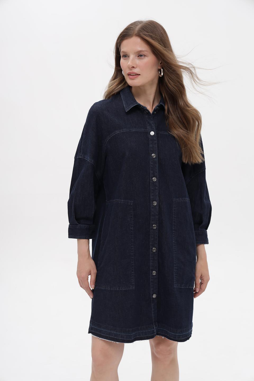 Платье-рубашка джинсовое Marc Cain