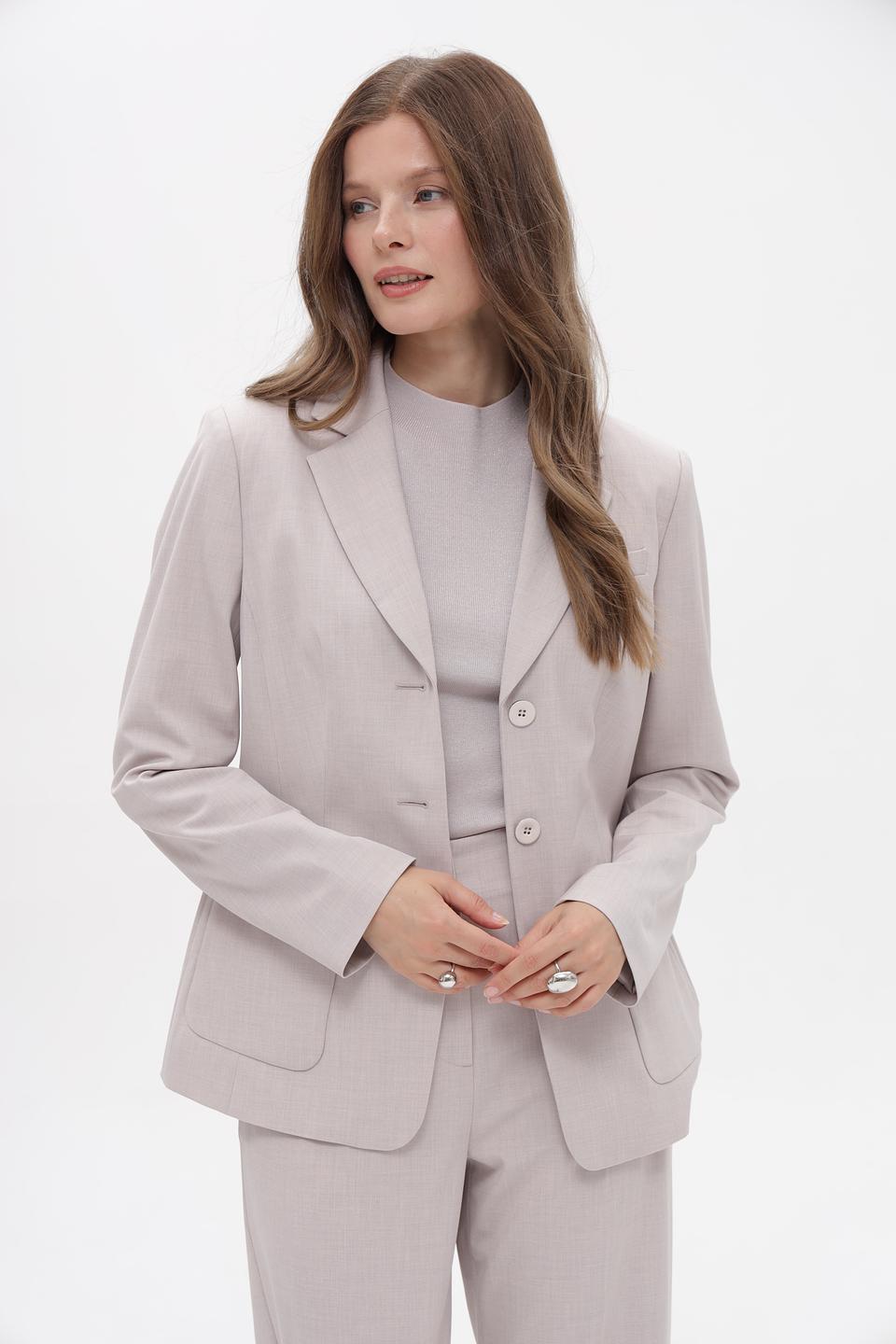 Жакет Marc Cain Collections светло-бежевый