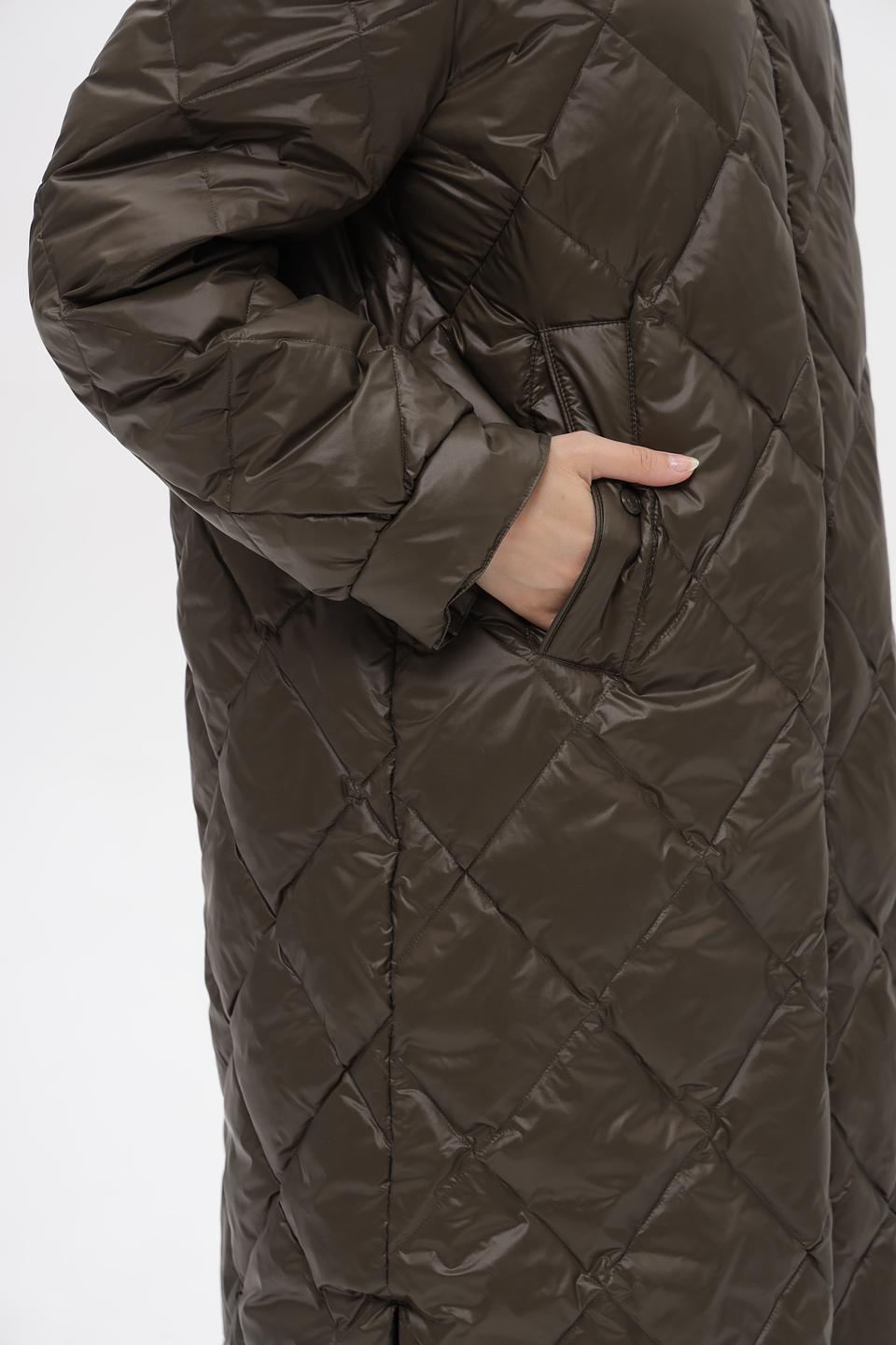 Пальто Marc Cain стеганое хаки
