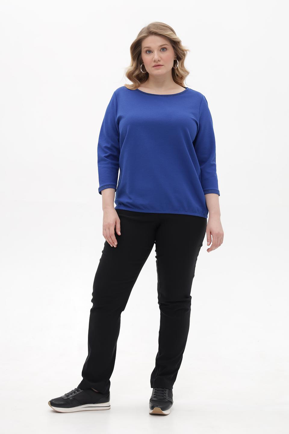 Пуловер Betty Barclay синий с отделкой