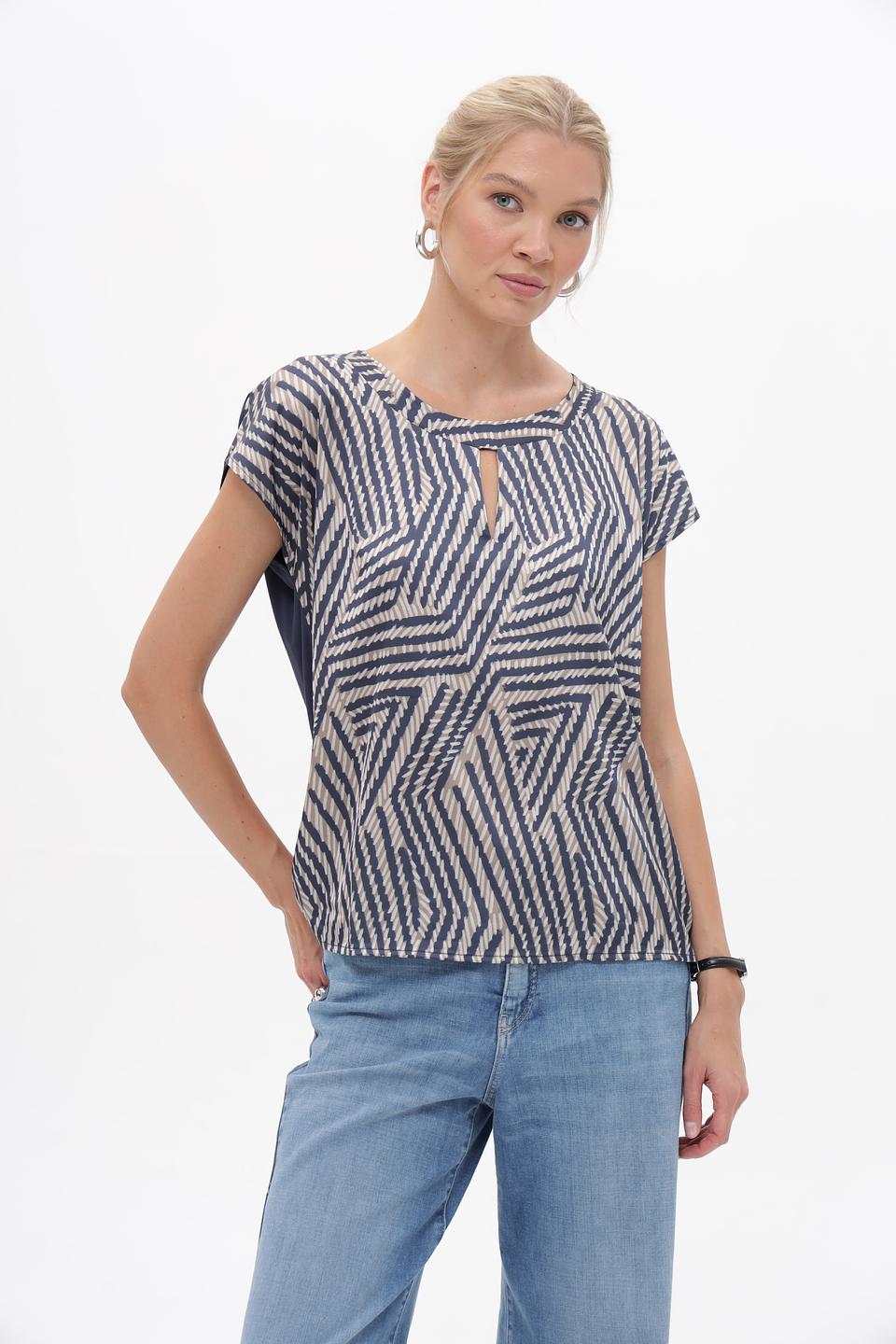 Блузка More and More с геометрическим принтом