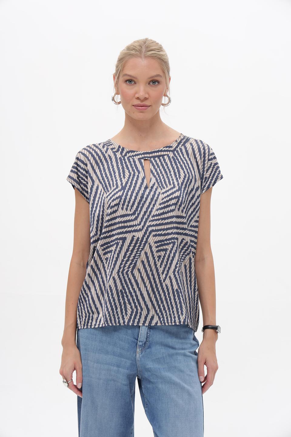 Блузка More and More с геометрическим принтом