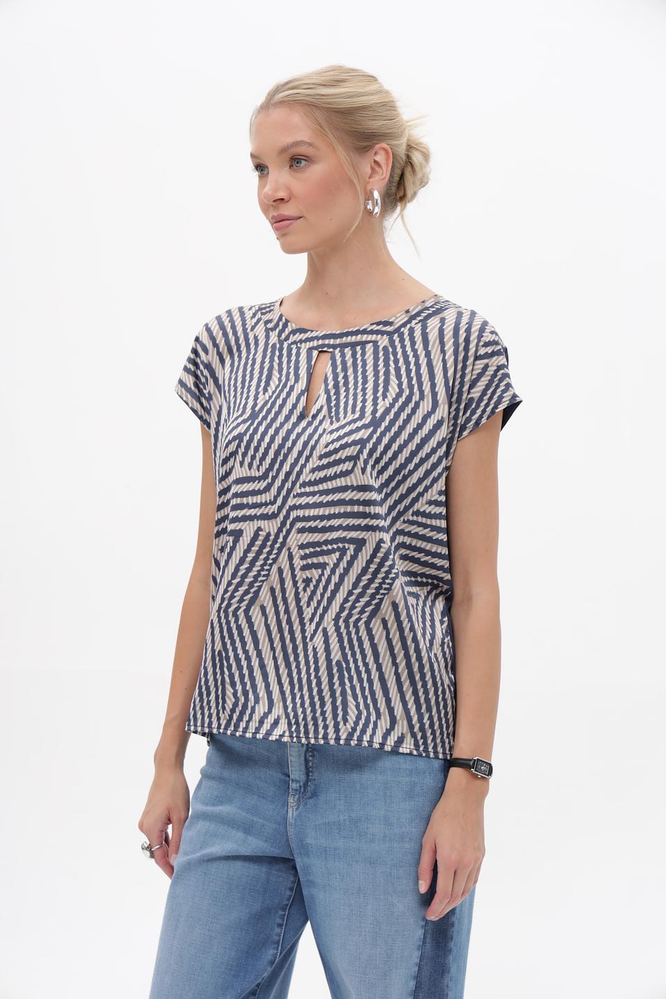 Блузка More and More с геометрическим принтом