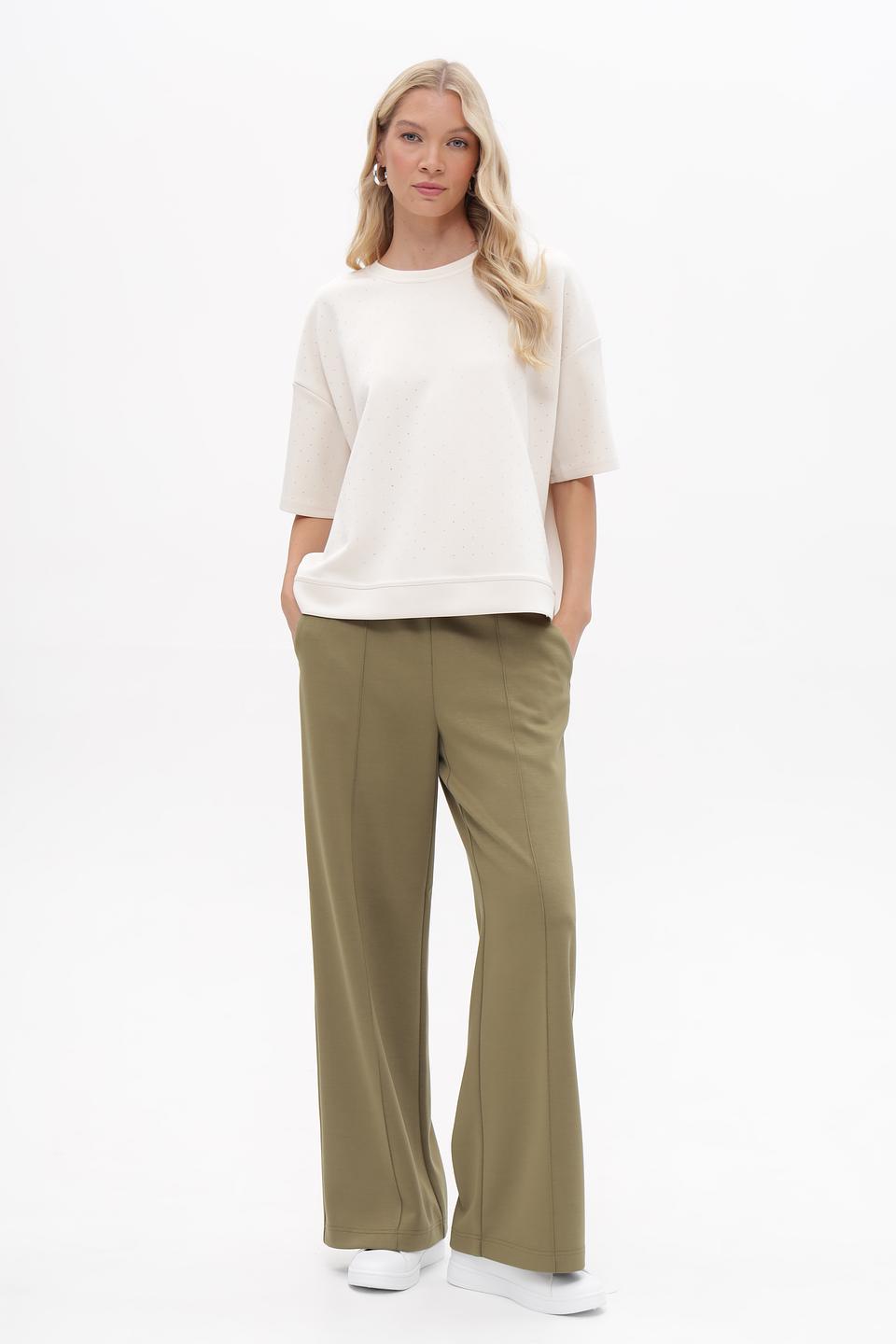 Футболка Lecomte с вышивкой