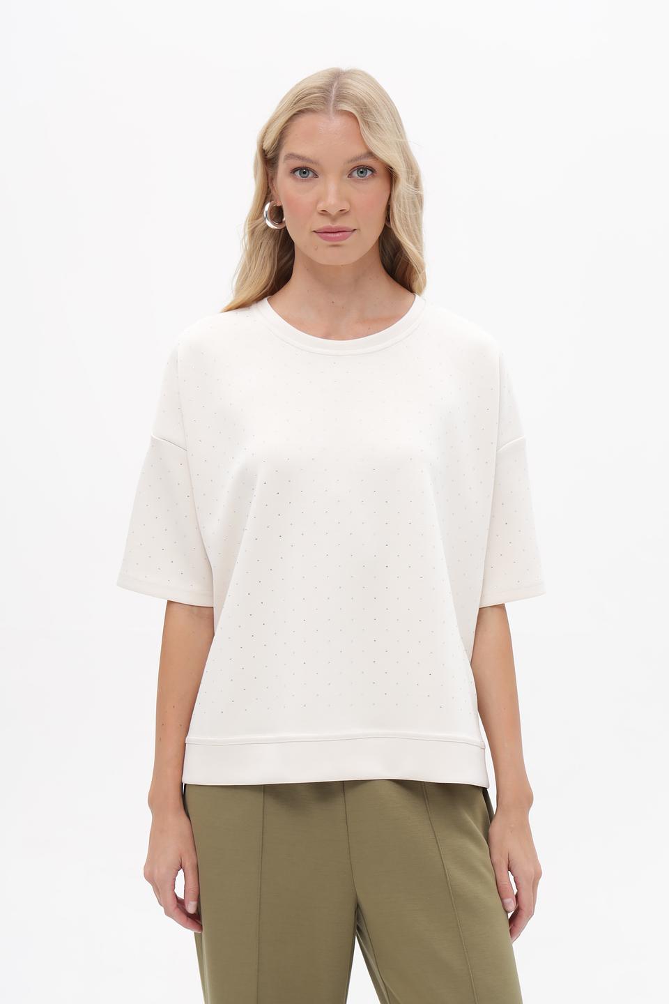 Футболка Lecomte с вышивкой