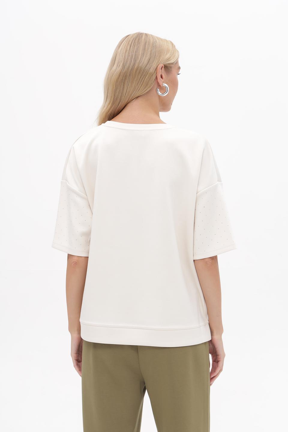 Футболка Lecomte с вышивкой