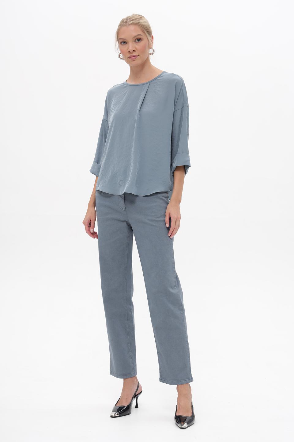 Джинсы прямые Luisa Cerano серые