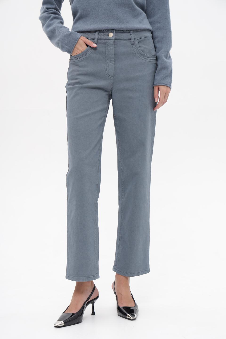 Джинсы прямые Luisa Cerano серые