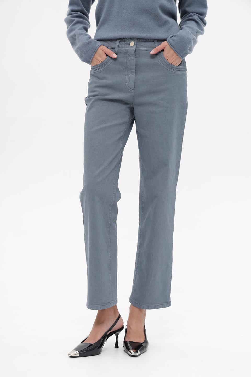 Джинсы прямые Luisa Cerano серые