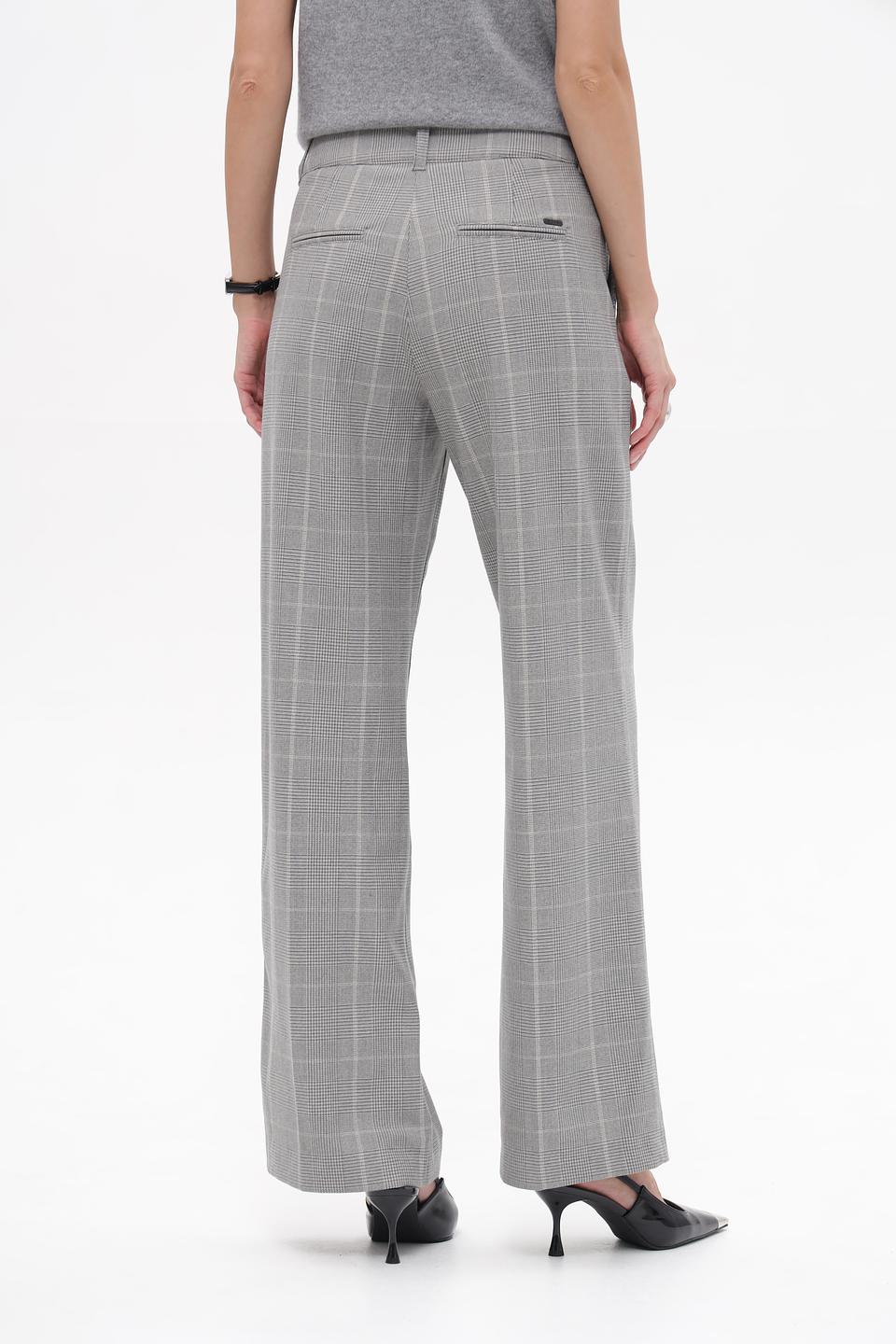 Брюки Ppep в клетку серые