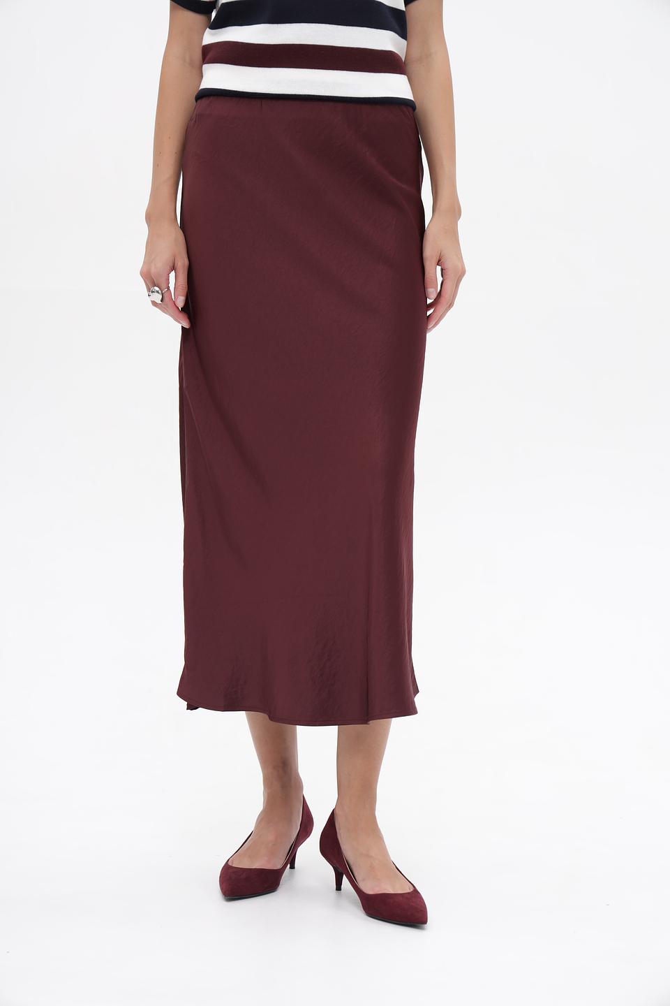 Юбка Steilmann миди бордовая