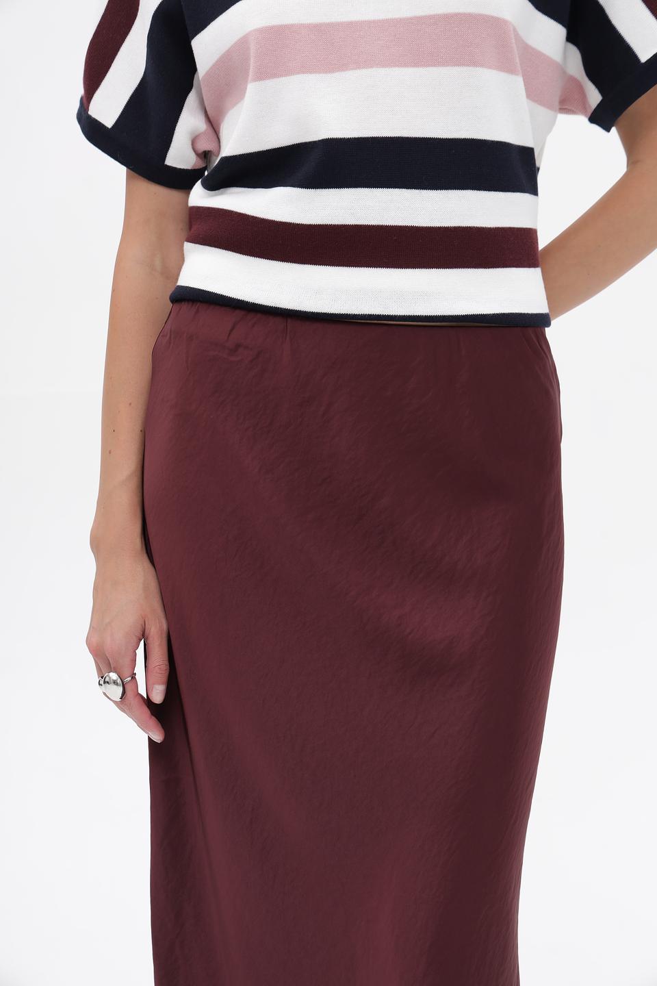 Юбка Steilmann миди бордовая