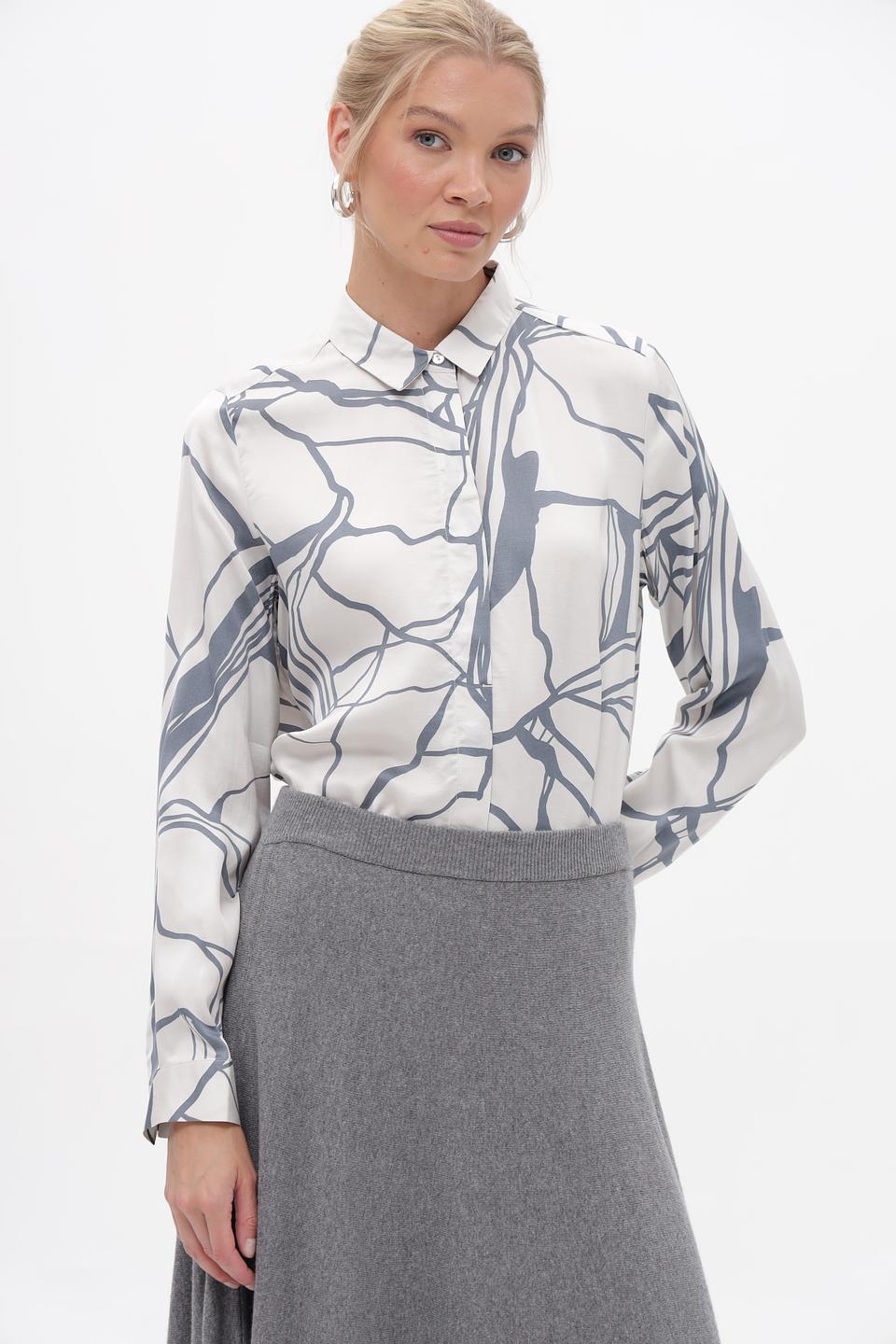 Блузка Bugatti с абстрактным рисунком