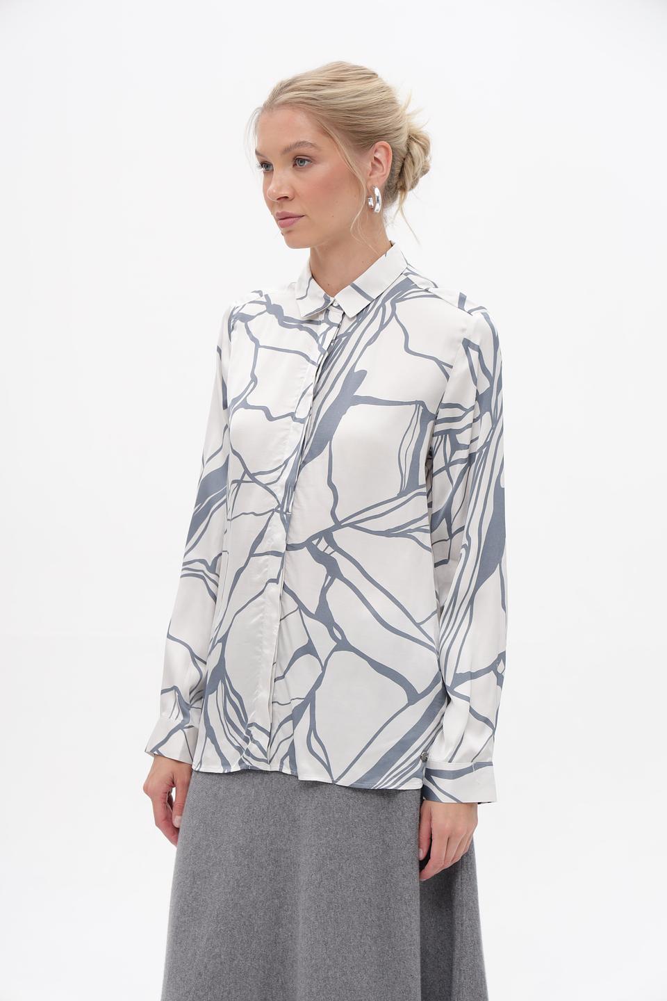 Блузка Bugatti с абстрактным рисунком