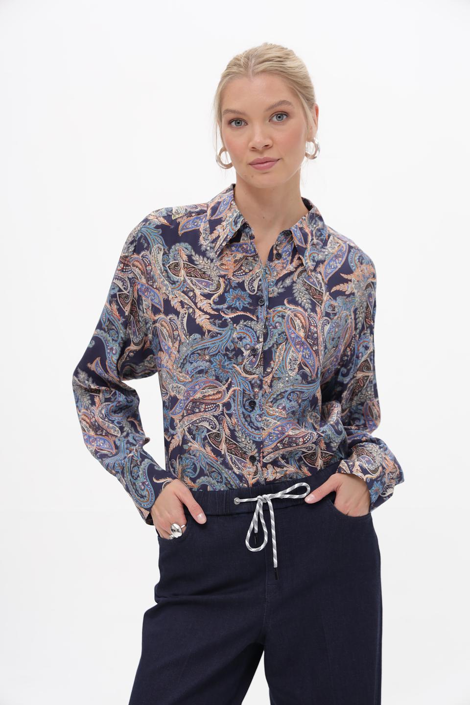 Блуза Marc Aurel с принтом пейсли