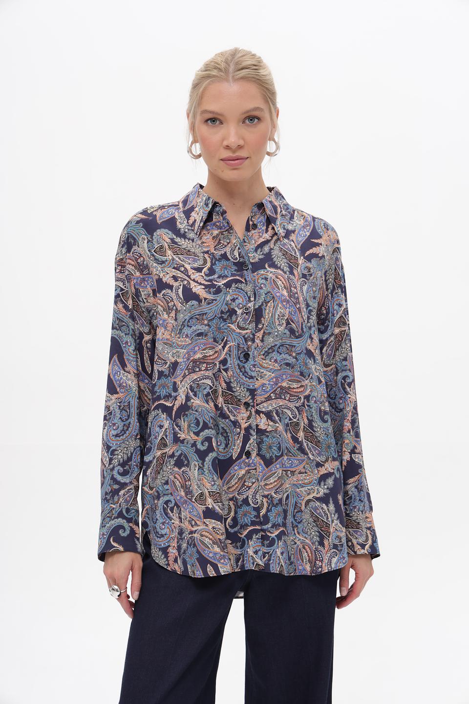 Блуза Marc Aurel с принтом пейсли