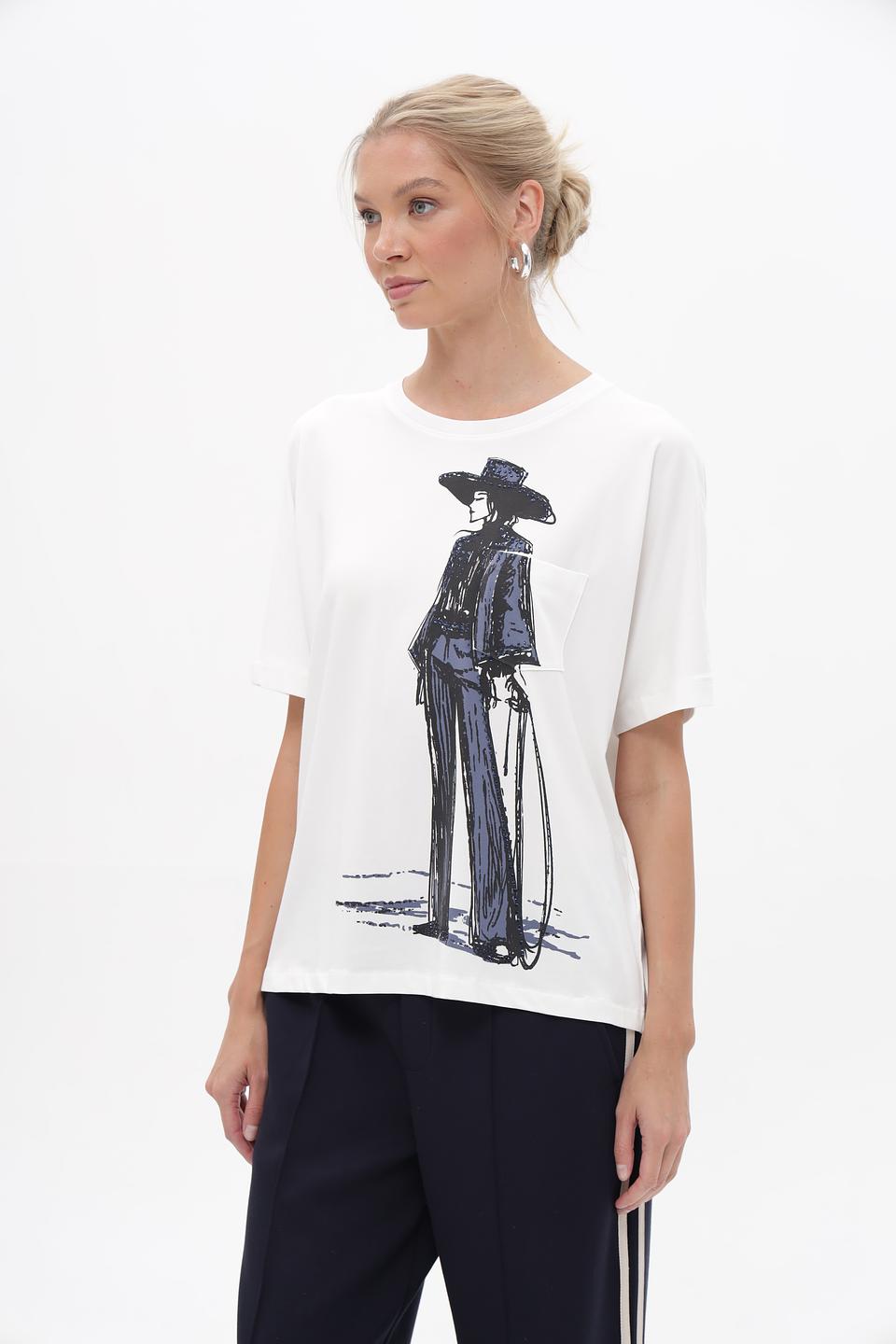 Футболка Oui с принтом