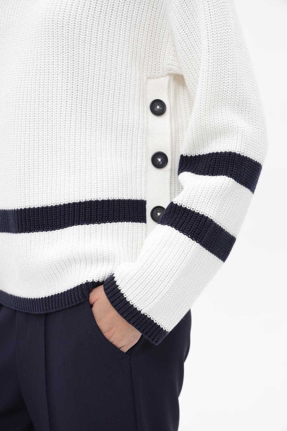 Пуловер Oui с полосками