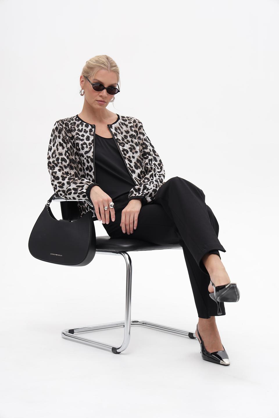 Жакет Monari с леопардовым принтом