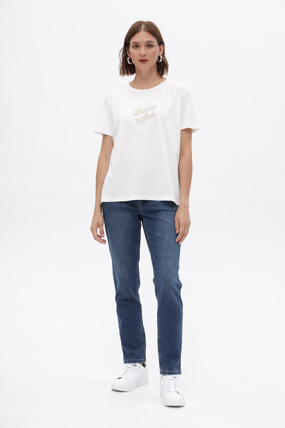 Джинсы прямые Marc Aurel синие