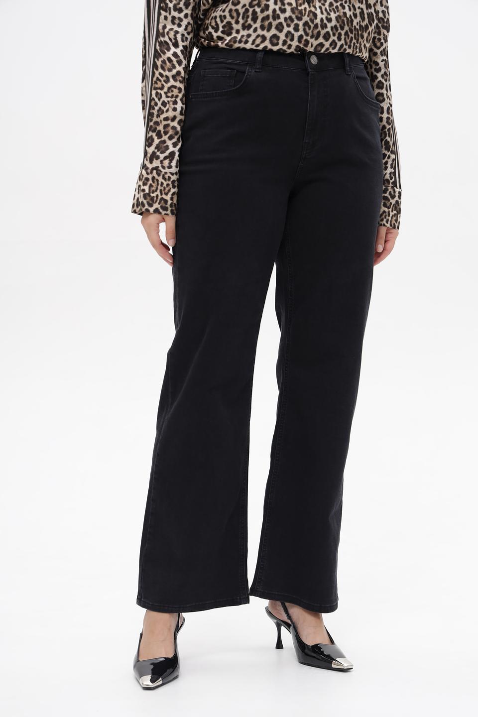 Джинсы Frapp клеш черные