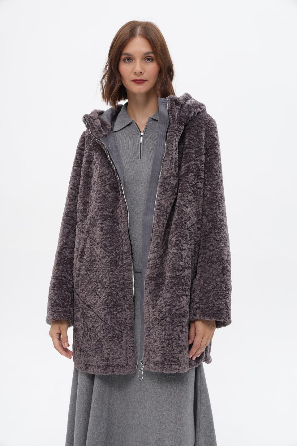 Шуба Electra style серая