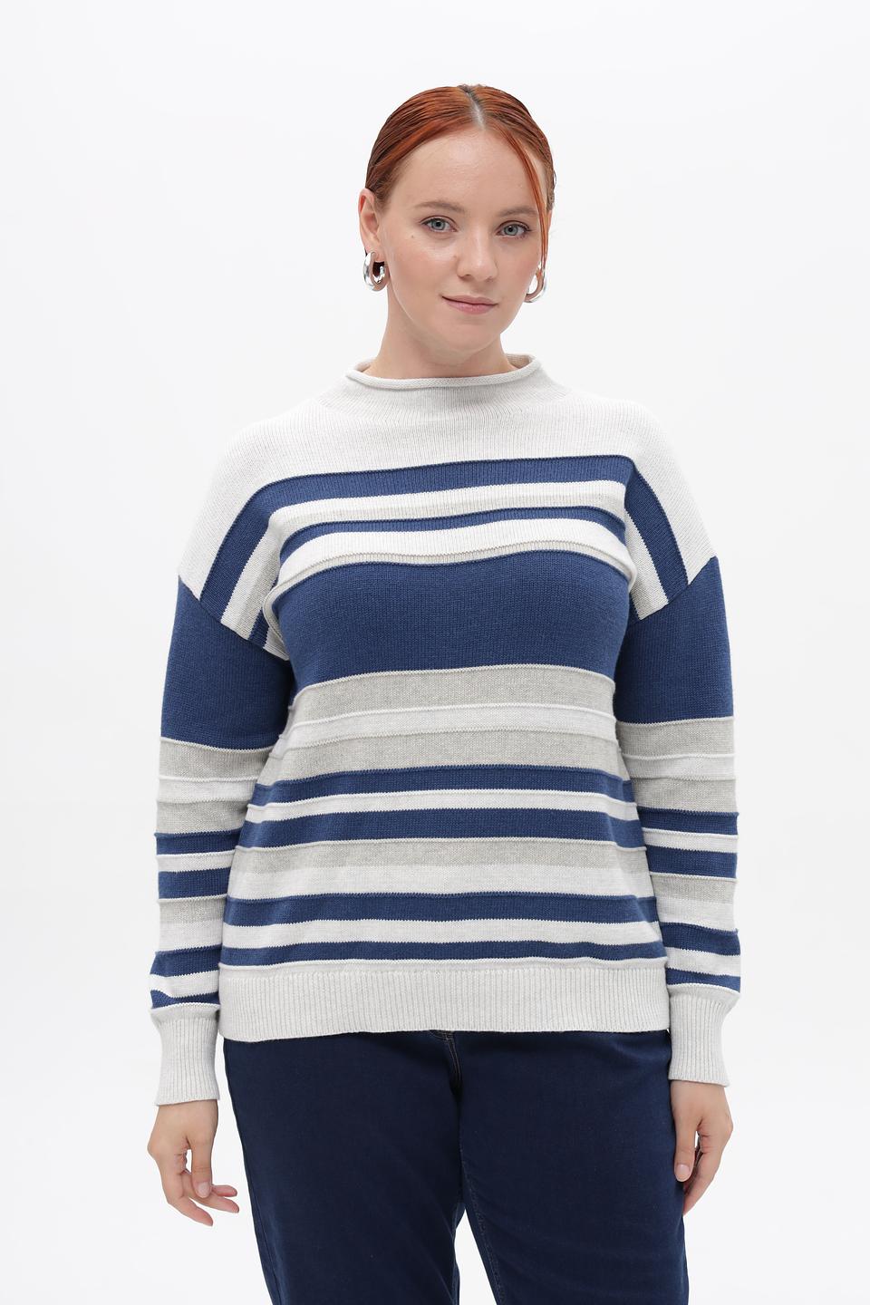 Пуловер Barbara Lebek в полоску