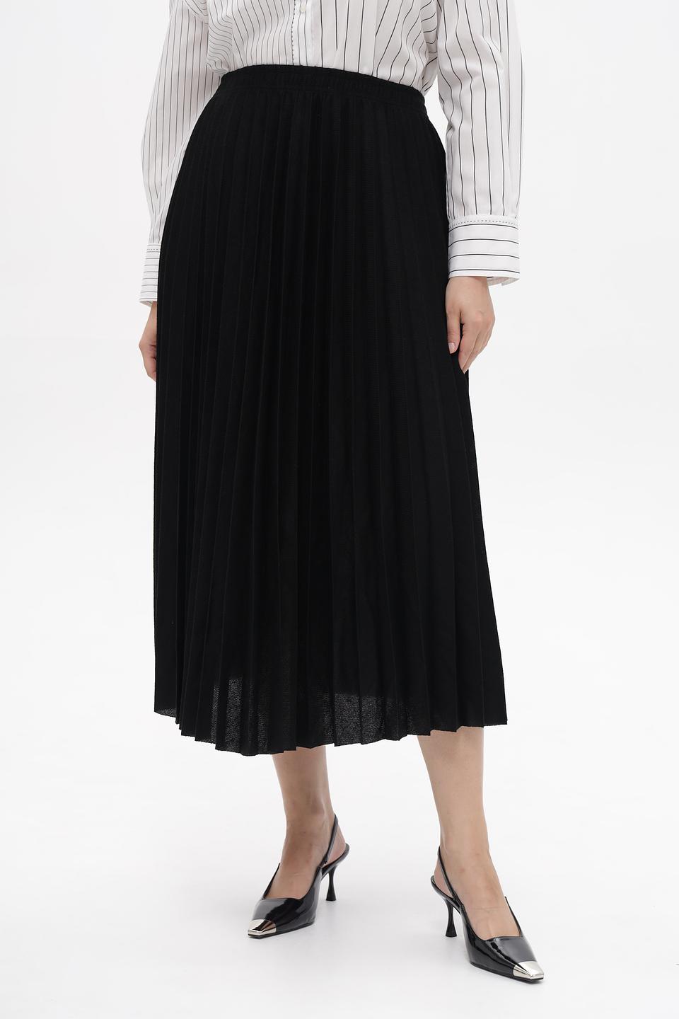 Юбка Margittes плиссированная черная