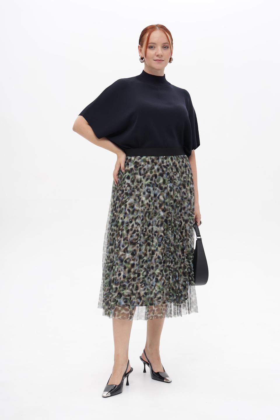 Юбка Rabe collection с леопардовым принтом