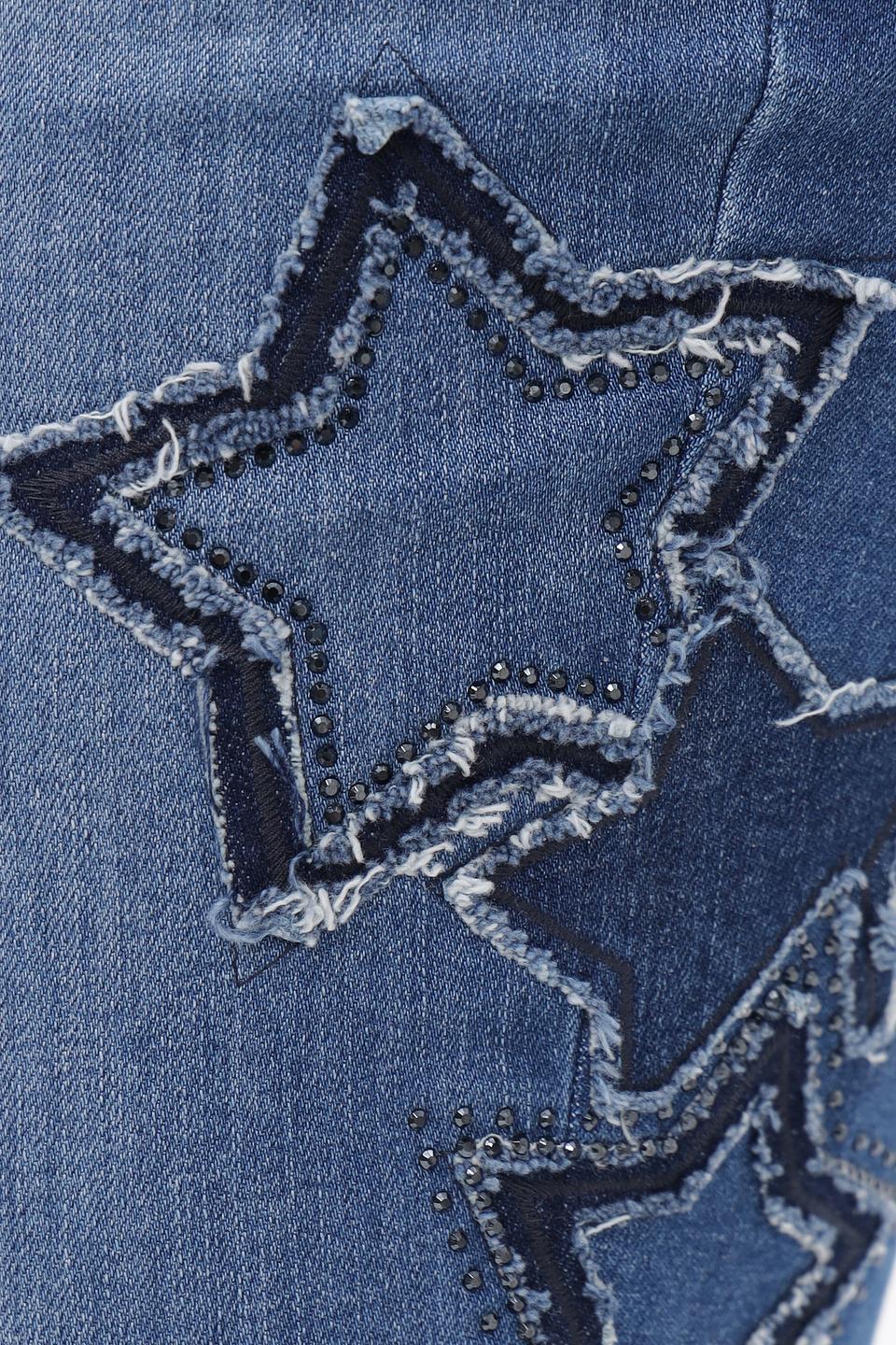 Джинсы укороченные Rabe collection с вышивкой