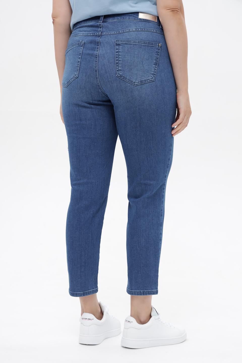 Джинсы укороченные Rabe collection с вышивкой