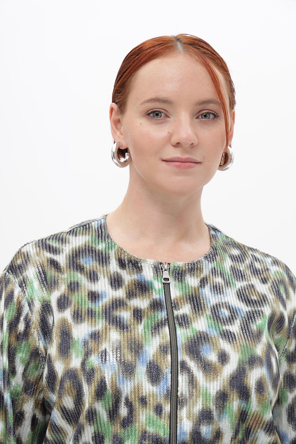 Жакет Rabe collection с леопардовым принтом