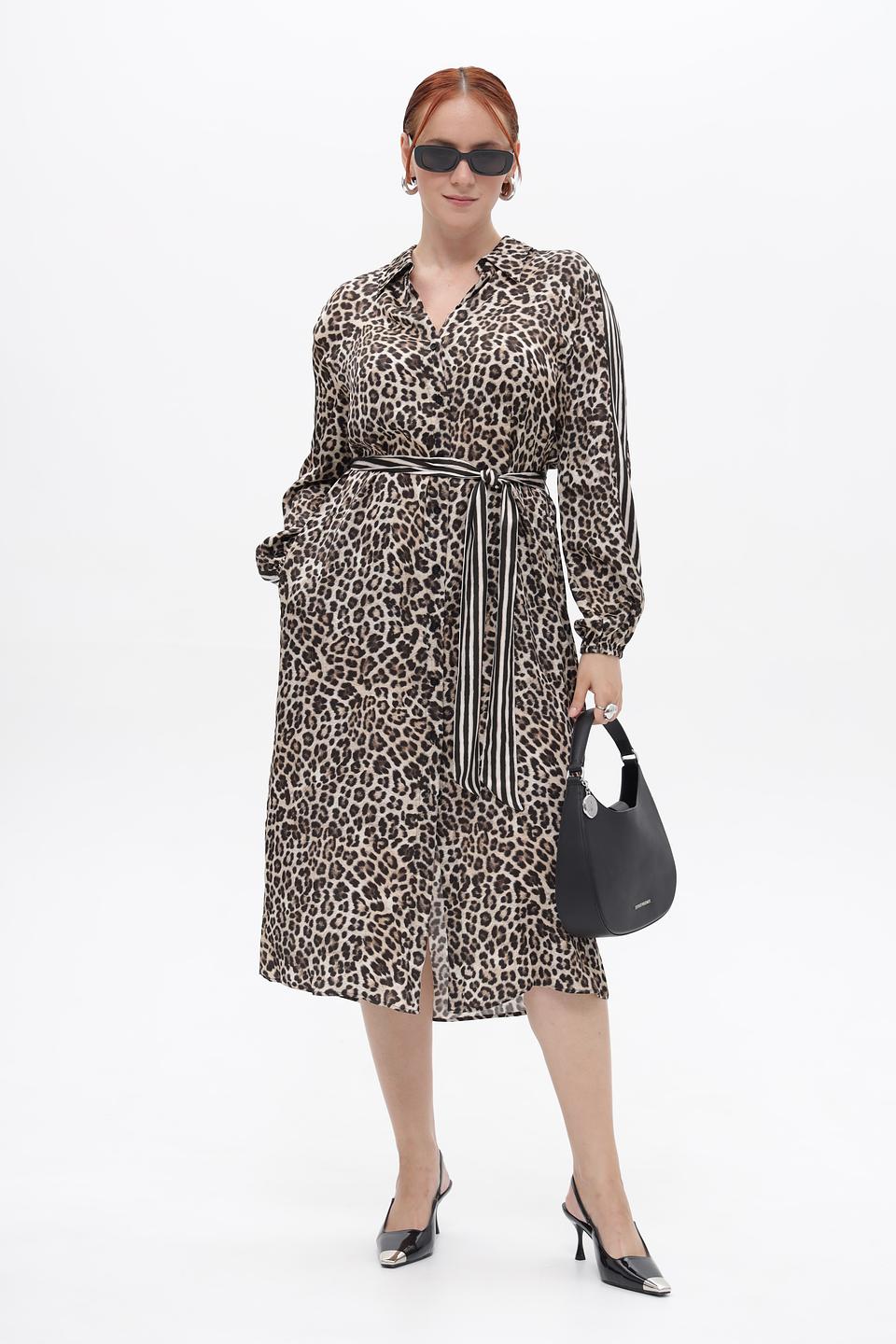 Платье Marc Aurel с леопардовым принтом