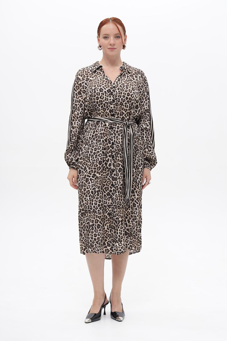 Платье Marc Aurel с леопардовым принтом