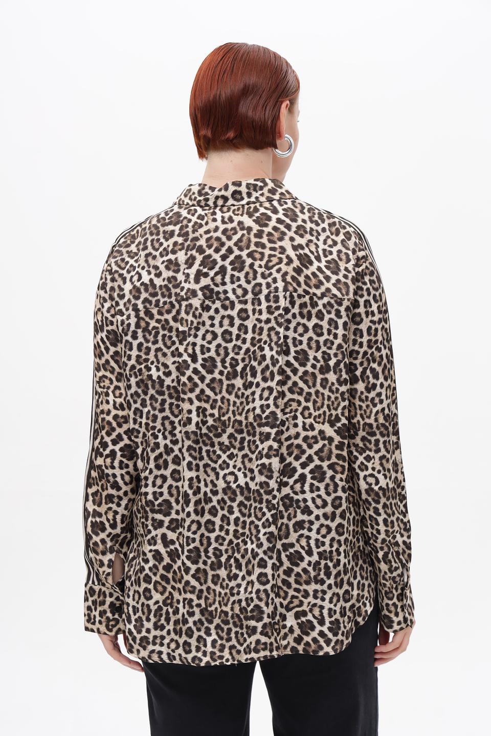 Блуза Marc Aurel леопард с полосками