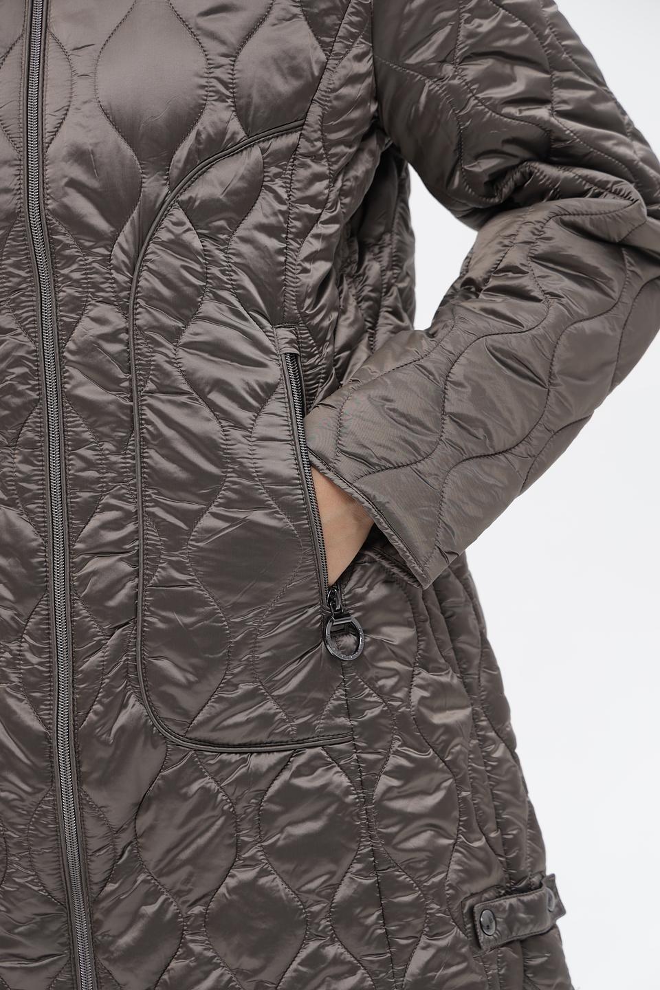 Пальто стеганое Betty Barclay серое