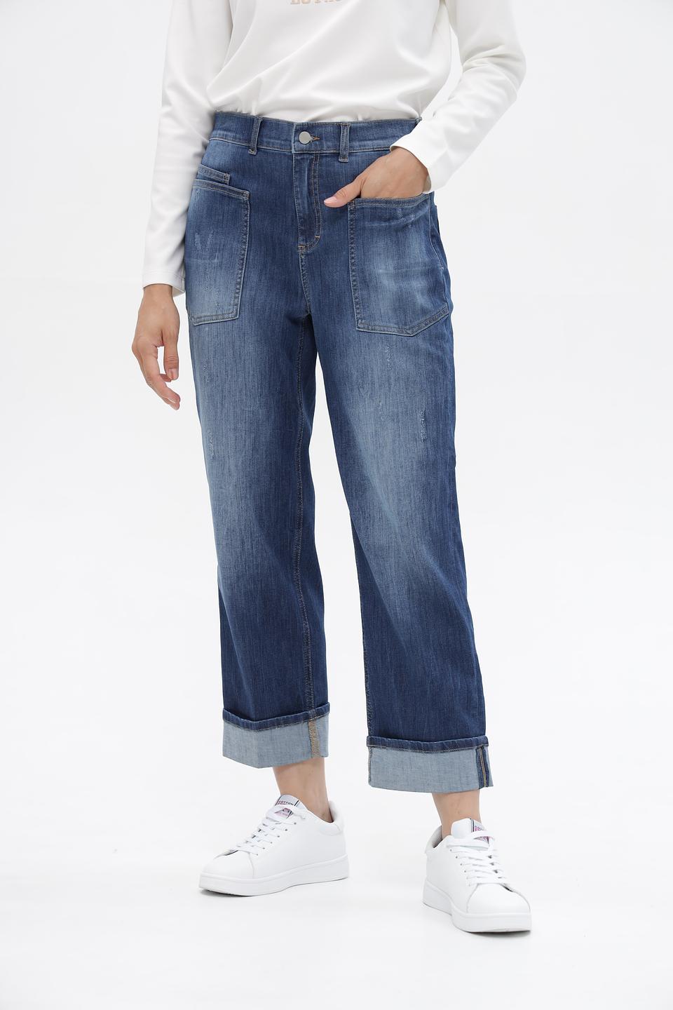 Джинсы Angels с карманами, синие