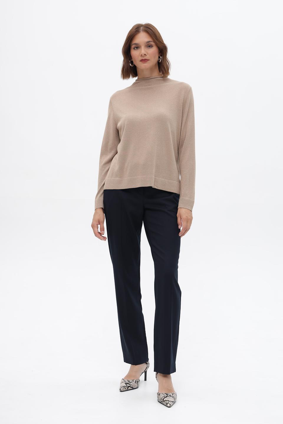 Пуловер Bianca с люрексом