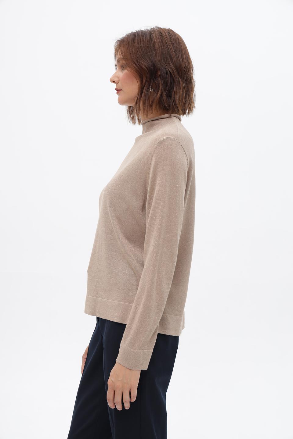 Пуловер Bianca с люрексом