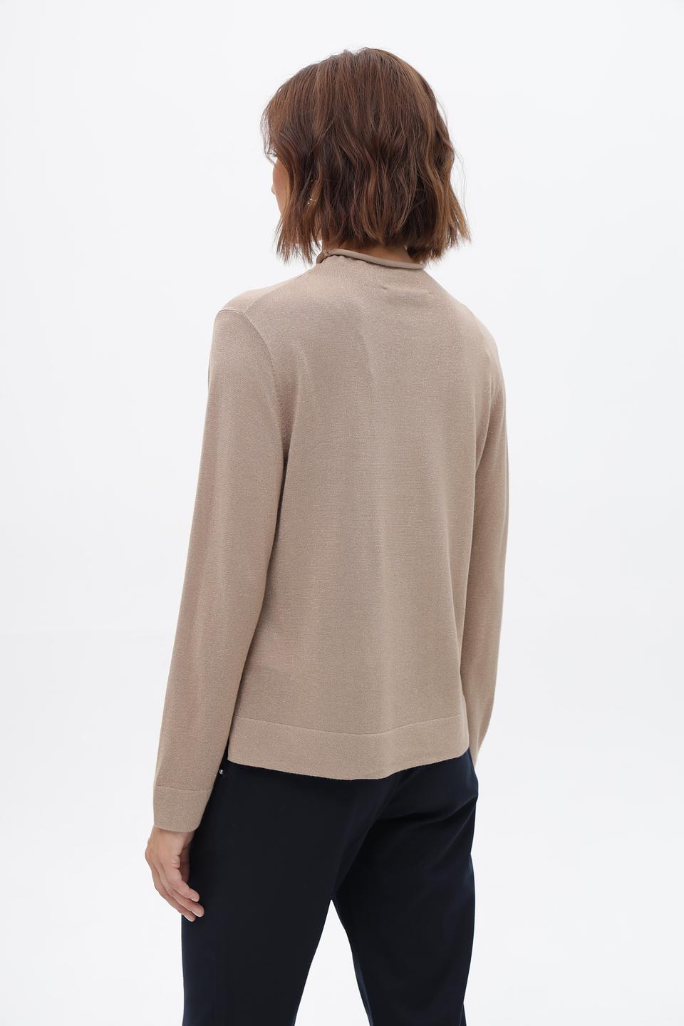 Пуловер Bianca с люрексом