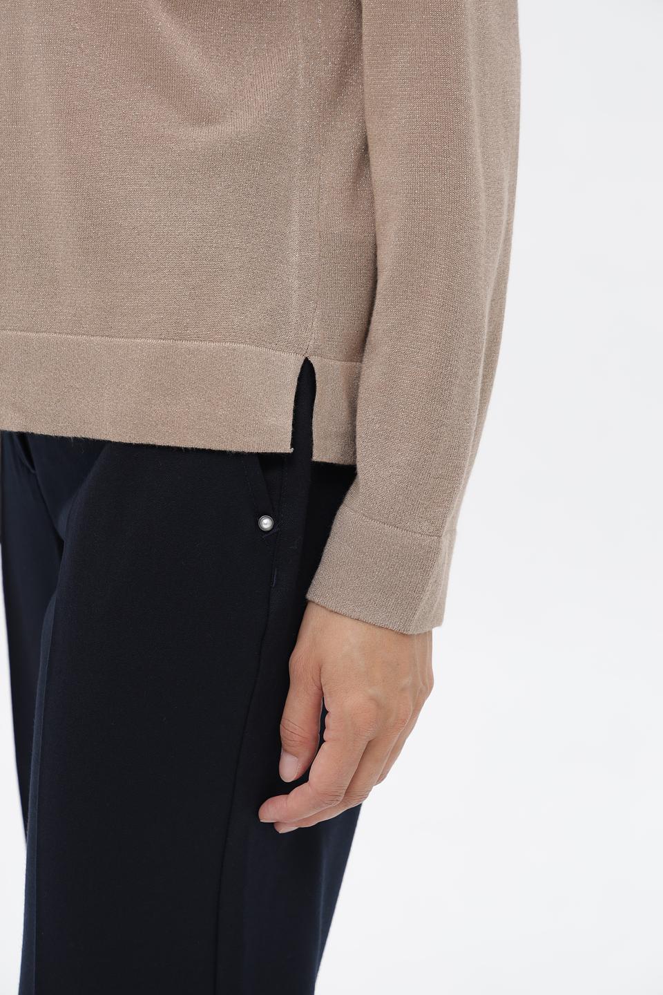 Пуловер Bianca с люрексом