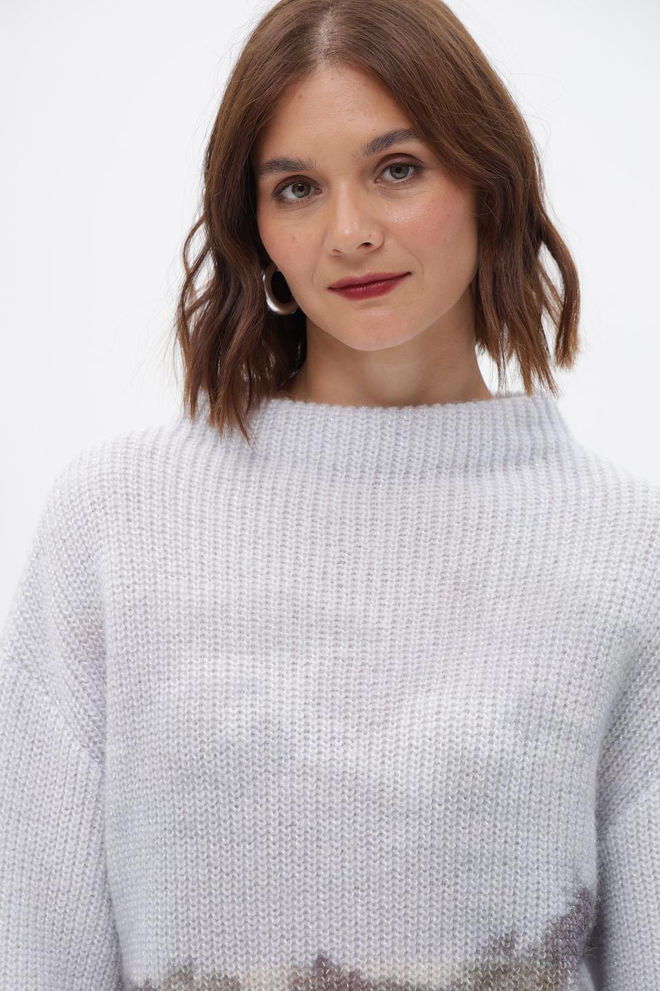 Пуловер Marc Cain с горным принтом