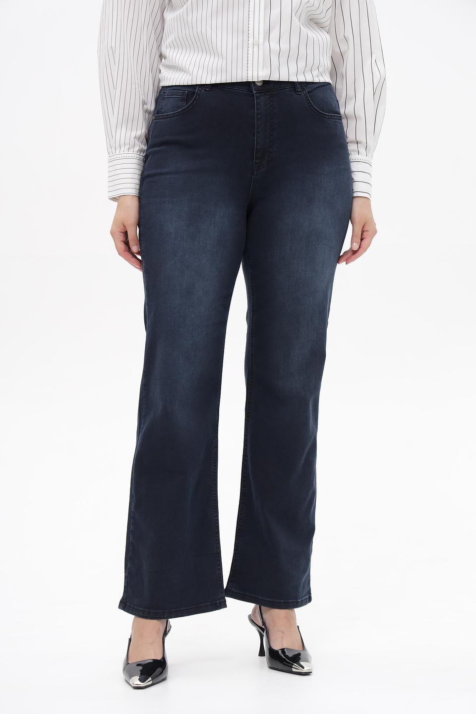 Джинсы клеш Frapp темно-синие