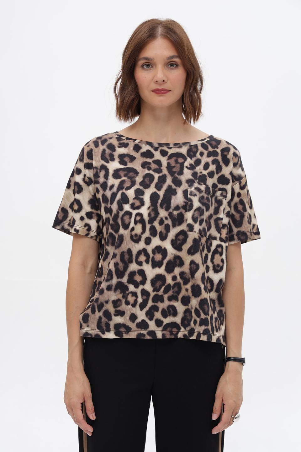 Футболка Monari леопард