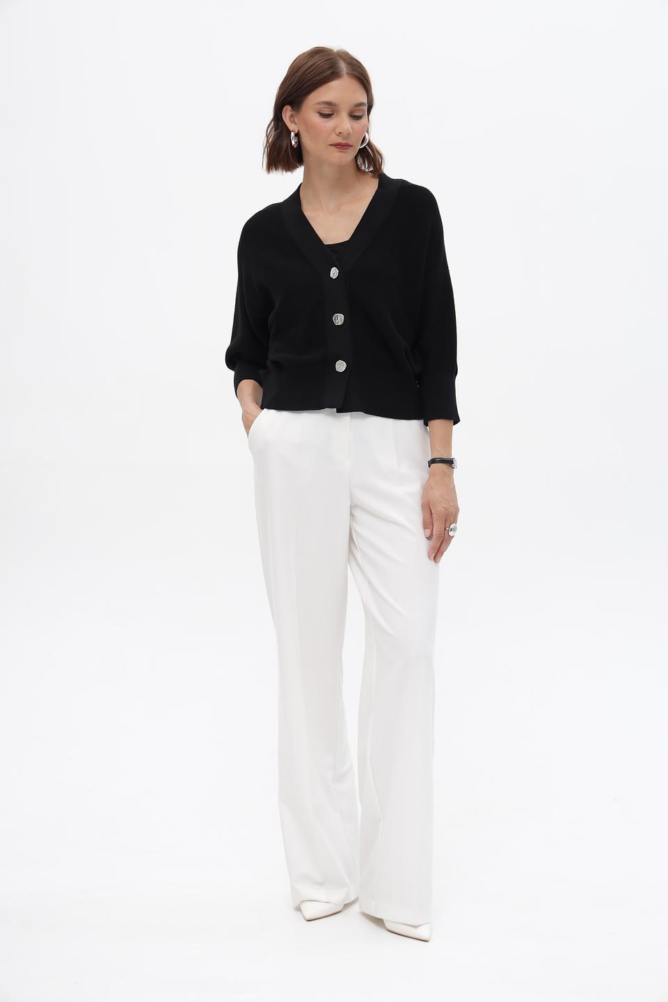 Жакет Monari чёрный с пуговицами