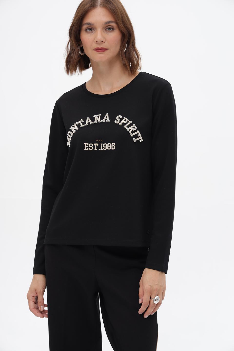 Пуловер Monari с принтом Montana Spirit