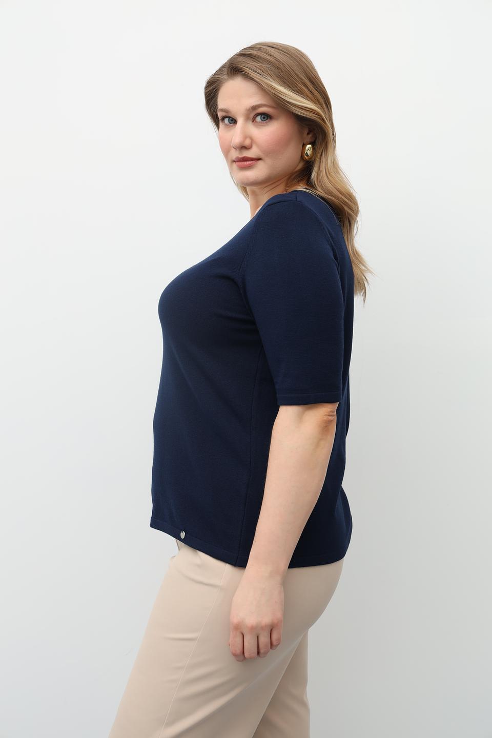 Пуловер Gollehaug женский темно-синий