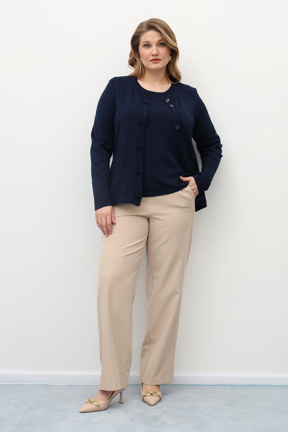 Жакет Gollehaug синий с пуговицами