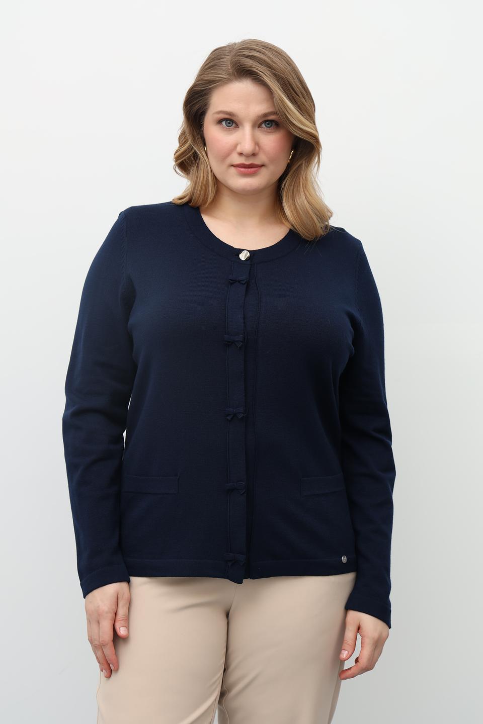 Жакет Gollehaug синий с пуговицами