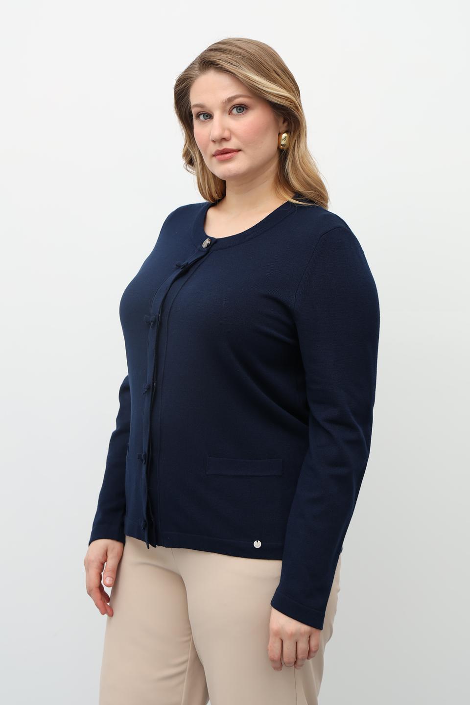 Жакет Gollehaug синий с пуговицами